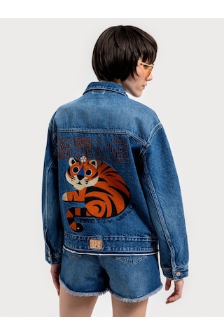 LOFT Regular Fit Kadın Ceket Lf2036245 Q1.v1 Denim