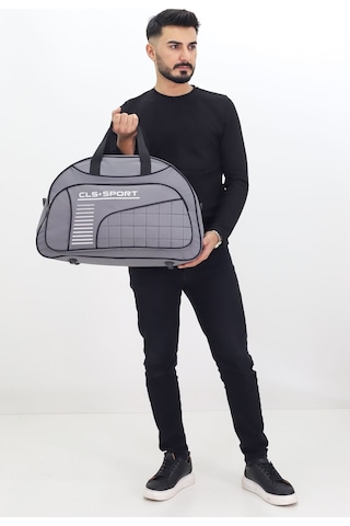 Probag Gri Spor Ve Seyahat Ayakkabı Bölmeli, Su Geçirmez, Omuz Askılı Sprocu Çantası Açık Gri