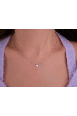 Sirius 0,30 Karat Görünümlü Pırlanta Kolye 0817P0054