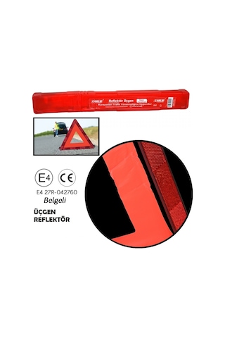 Carub Üçgen Reflektör E4 27r-042760 Belgeli Br5305002 1 Adet