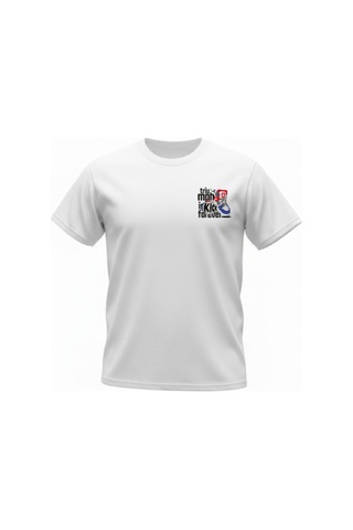 Urbantrendstore Unisex Comfort Kalp Oversize Fit Rahat Geniş Salaş T-shirt Günlük Tişört Beyaz