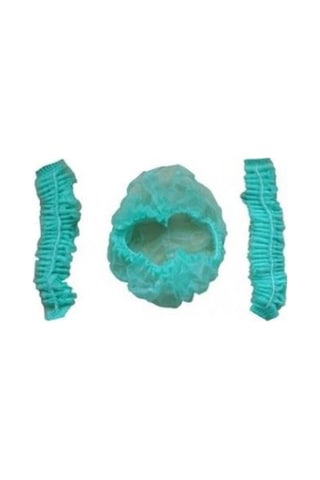 Fourend Tek Kullanımlık Yeşil Saç Bonesi 200 Adet