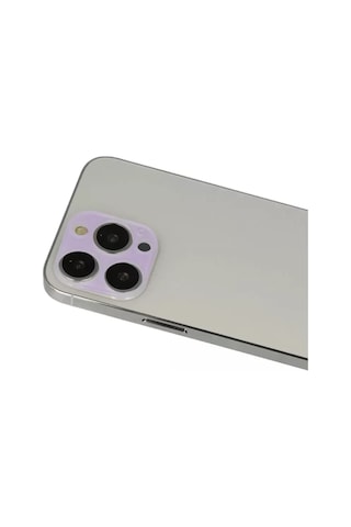 Apple iPhone Uyumlu 13 Pro Max Rainbow Kamera Lens Koruma Cam - Mor standart