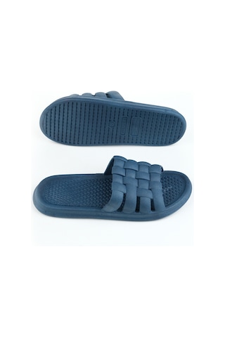 Gezer Yazlık Kaydırmaz Taban Kadın Terlik Lacivert