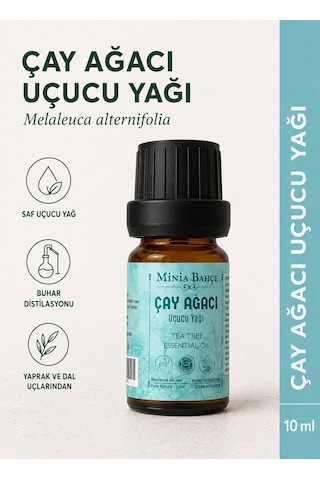 Minia Bahçe Bitki Ve Sanat Atölyesi Saf ve Katkısız Bitkisel Uçucu Çay Ağacı Yağı 10 ML