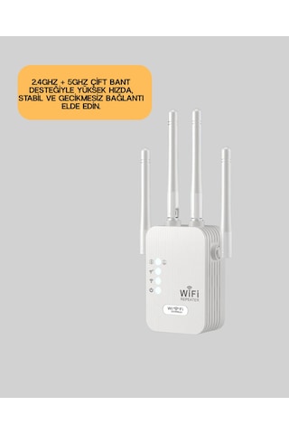 Yüksek Hızlı Parazit Önleyici Wifi Repeater Router -