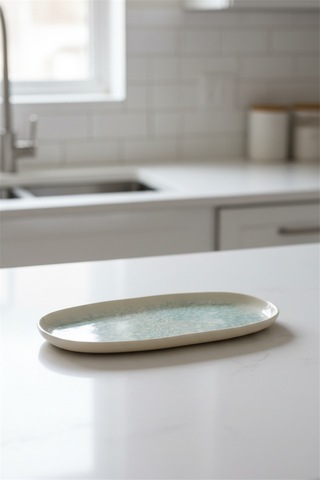 Toledo Oval Kayık Tabak 25cm Dijital Asel Rinart