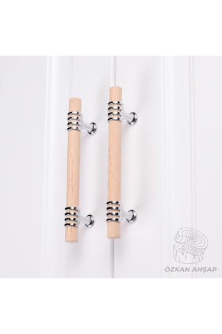 Ahşap Kulp Lüks Country Mutfak Mobilya Dolap Çekmece Kulbu Krom 224 MM