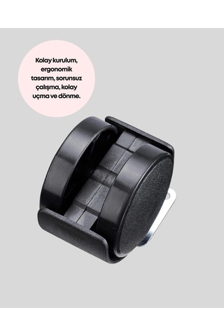 Hubrendy Tekno 4 Cm Çap Kilitsiz Tekerlek Ayağı Tekli Hafif Mobilyalar İçin 16063626