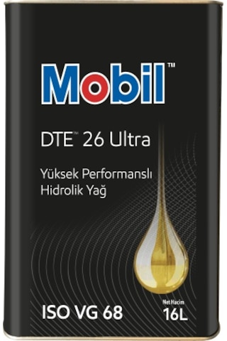 Mobil DTE 26 ISO VG 68 Yüksek Performanslı Hidrolik Yağı 16 L