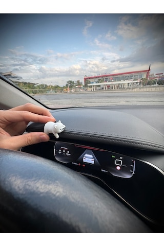 Sevimli Uyuyan Ayı Araba Dikiz Aynası Süsü - Araç İçi Aksesuar Süsü - Mutfak Süsü Torpido Süsü Ayı