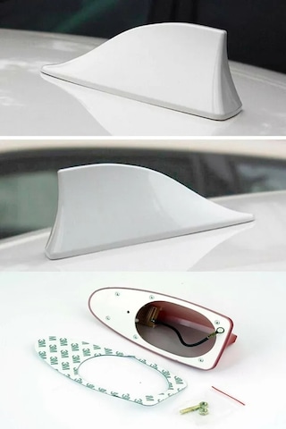 Suzuki Liana Uyumlu Silikon Tabanlı Beyaz Renk Oto Balık Sırtı Anten