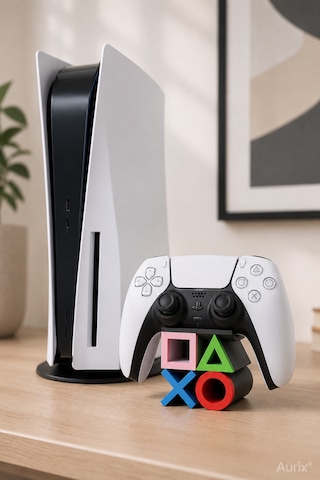 Playstation 5 Dualsense Joystick Standı - Renkli Joystick Kol Tutucu Siyah