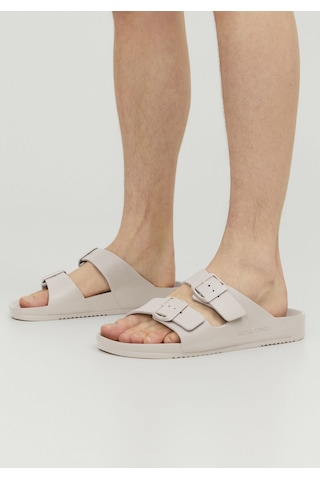 Jack & Jones Ayarlanabilir Tokalı Terlik 12204004 Plaza Taupe Krem