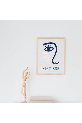 Mavinin Güzelliği Matisse Duvar Tablosu Çerçeveli 2'li Set Ahşap Renk 35 X 50 Boyut/ebat