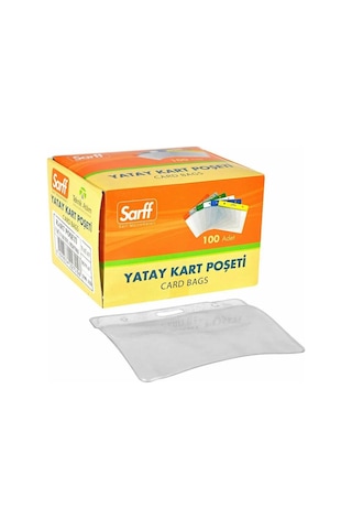 Sarff Şeffaf Kart Poşeti 7.5Cmx9.5Cm 100Ad