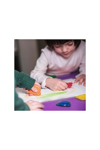 6'lı Renkli Teddy Bebek Crayons - 1 Yaş Ve Üzeri 103 Ivory