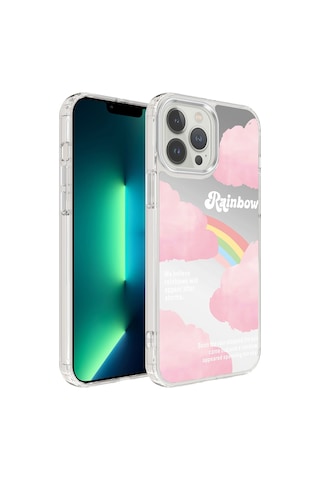 Apple Uyumlu iPhone 13 Pro Kılıf Airbagli Parlak Tasarımlı Zore Mimbo Kapak