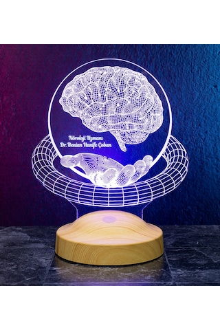 Nöroloji Doktoruna Hediye, Nörolog Hediyesi 3d Led Lamba