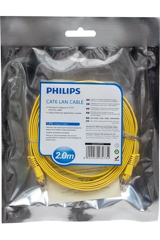 Philips Swa1949W/93-2 Utp Cat6 2 Metre Yassı Flat Ethernet Kablo