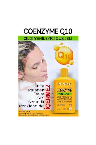 Revox Coenzyme Q10 Cildi Yenileyici Sülfatsız Banyo Ve Duş Jeli 400 ML