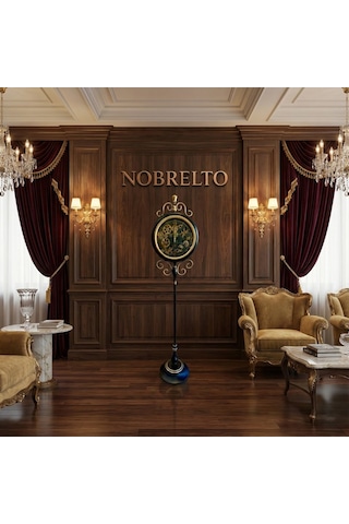Nobrelto 3604 Luxury Serisi 180 Cm Dekoratif Ayaklı İskelet Saat