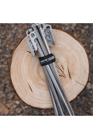 Shinetrip 2 Adet Çok Fonksiyonlu Taşınabilir Kamp Dokuma Kemer 180mm Siyah