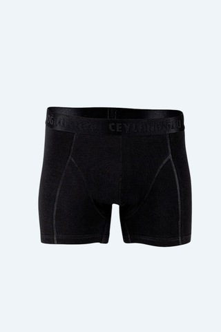 Mintev Siyah Likralı Erkek Boxer 034 3 Adet