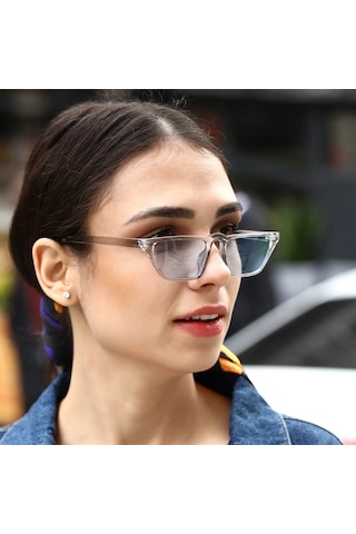Livia Mavi Kadın Güneş Gözlüğü Beyaz