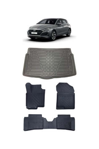 Hyundai İ20 2026 Model İle Uyumlu 5d Premium Ekstra Havuzlu Paspas Ve Bagaj Havuzu Set