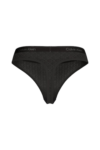 Calvin Klein Kadın Siyah Logo Detaylı Tanga-14825