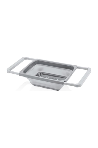 Porsima L-00852-2 Silikon Katlanabilir Akordiyon Evye Üstü Süzgeç