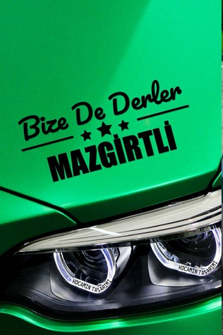 Tunceli Mazgirt Siyah Çıkartma Tunceli Bize De Derler Mazgirtli 40x15 Cm Araç Etiketi 40 CM - Siyah