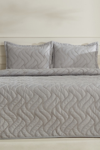 Karaca Home Vega Çift Kişilik Yatak Örtüsü Seti Gri