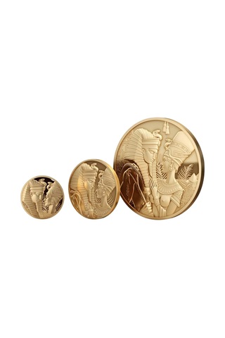 AgaKulche Amenhotep Nefertiti 1/10 Ons Altın Sikke Coin