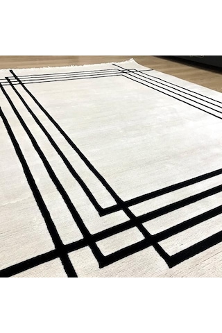 Hoom Rugs Casa 6004 Modern Salon Halısı Beyaz