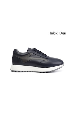 Gönderi(R) Gönderi R Erkek Lacivert Bağcıklı Hakiki Deri Sneaker Ddma83531648