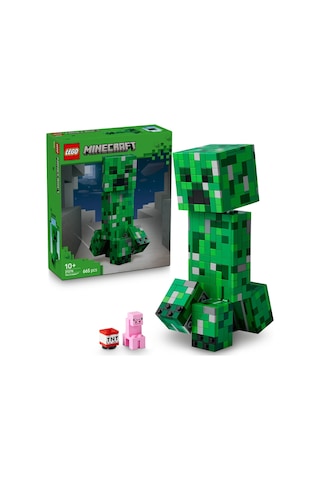 LEGO® Minecraft® Creeper™ 21276 - 10 Yaş ve Üzeri Çocuklar için Video Oyunu Temalı Aksiyon Figürü İçeren Yaratıcı Oyuncak Yapım Seti(665P)