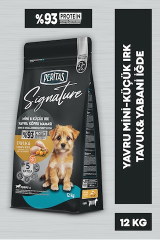 Peritas Signature Tavuklu Küçük Irk Yavru Köpek Maması 12 KG