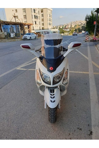 Motocam Sym Gts Evo 250 Ön Cam 2006-2015 Model 63cm Şeffaf Renkli 4mm 10cm Daha Uzun