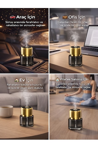130ml 200mah Yıldız Tavan Efektli Nemlendirici Araç Ev Ofis Dağ Esanslı Kokulu Led