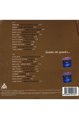 Bülent Ortaçgil - Şarkılar Bir Oyundur Cd
