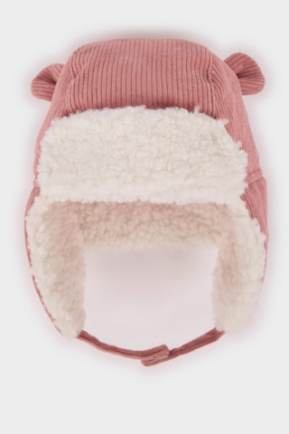 Defacto Kız Bebek Fitilli Kadife Hunter Şapka F0026a525wnpn2 Pembe