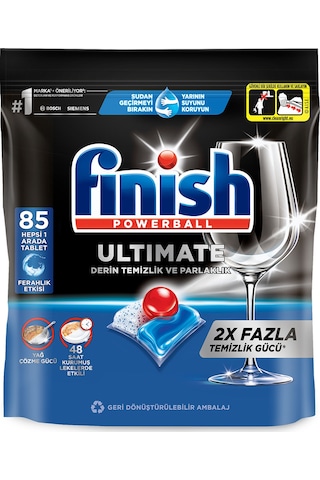 Finish Ultimate Hepsi Bir Arada Bulaşık Makinesi Deterjanı 85 Tablet