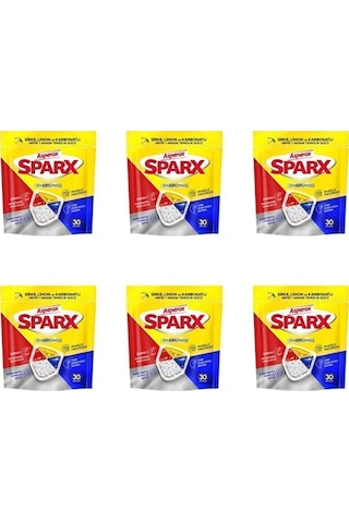 Asperox Sparx Bulaşık Makinesi Deterjanı 30lu 6 Adet