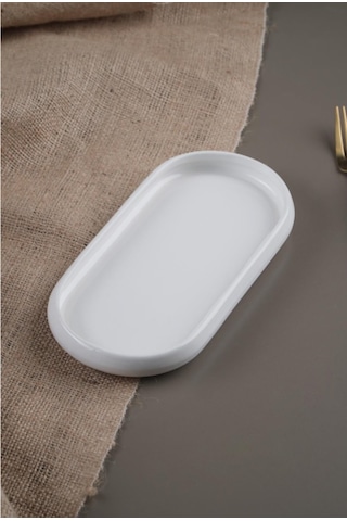 Acar Sct21.0233 Bianco Porselen Oval Tabak 22.8x10.5cm