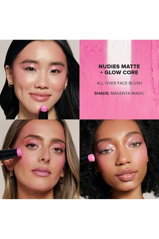 Nudestix Yanak + Göz + Dudak Renklendirici Işıltılı Stick Magenta Magic 6gr Magenta Magic