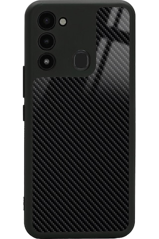 Tecno Spark 8c Carbon Tasarımlı Glossy Telefon Kılıfı Çok Renkli