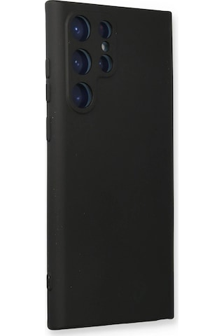 Gld-spt- Newface Samsung Uyumlu Galaxy S23 Ultra Kılıf Nano İçi Kadife Silikon - Siyah