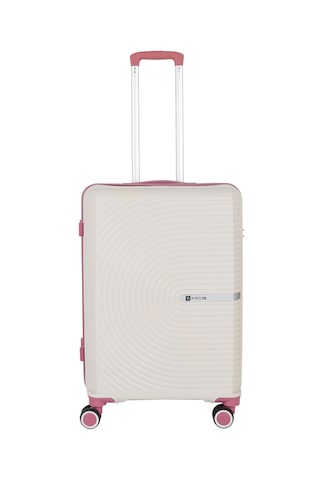 Mçs Polipropilen Valiz V374 65 Cm S21yy100000665 00434 Kemik/koyu Pudra Kemik - Pembe